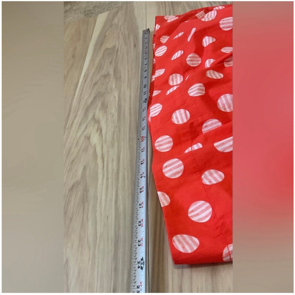 Maeve Anthropologie Polka Dot Mini Dress Red Orange Petite M NWT - Picture 16 of 16